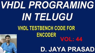 VHDL Testbench code for Encoder