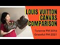 (QUALITY ISSUE??) Louis Vuitton CANVAS COMPARISON 2016 VS 2021