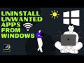 How to Uninstall Apps from PC Windows10 | Follow some easy steps | TUTORIEX