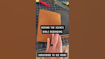 Subscribe to see more of the process! #bible #christian #leather