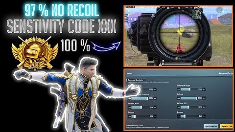 New Update 1.8.0 Best Sensitivity CODE + Control Setting | Bgmi New RP | New Senstivity Code Bgmi