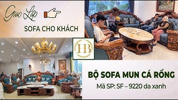 🛋️ Trải Nghiệm Thực Tế: Giao Lắp SOFA MUN CÁ RỒNG 9220 Da Xanh Cho Nhà Chú Chí | HCBC