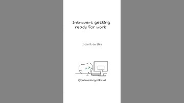 Introvert getting ready for work (Animation Meme) #animation #fypシ #introvert #shorts