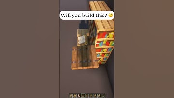 SIMPLE BOOKSHELF BUILD in MINECRAFT #shorts #minecraft #minecrafttutorial