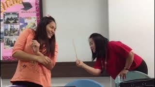 School punishment | Lady teacher spanking teenage girls by back caning (funny)