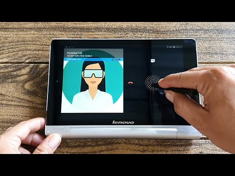 Lenovo Yoga Tab 8 incoming call with stylush