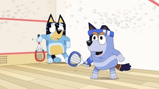 🏸 Siblings Play Squash | Bluey | Disney Kids