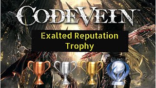 (Patched) Code Vein Exalted Reputation Trophy - Farm Mark of Honor Medals
