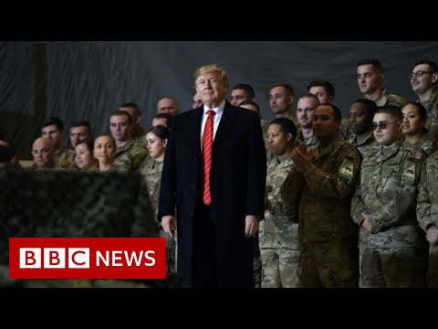 President Trump makes surprise visit to US troops in Afghanistan – BBC News