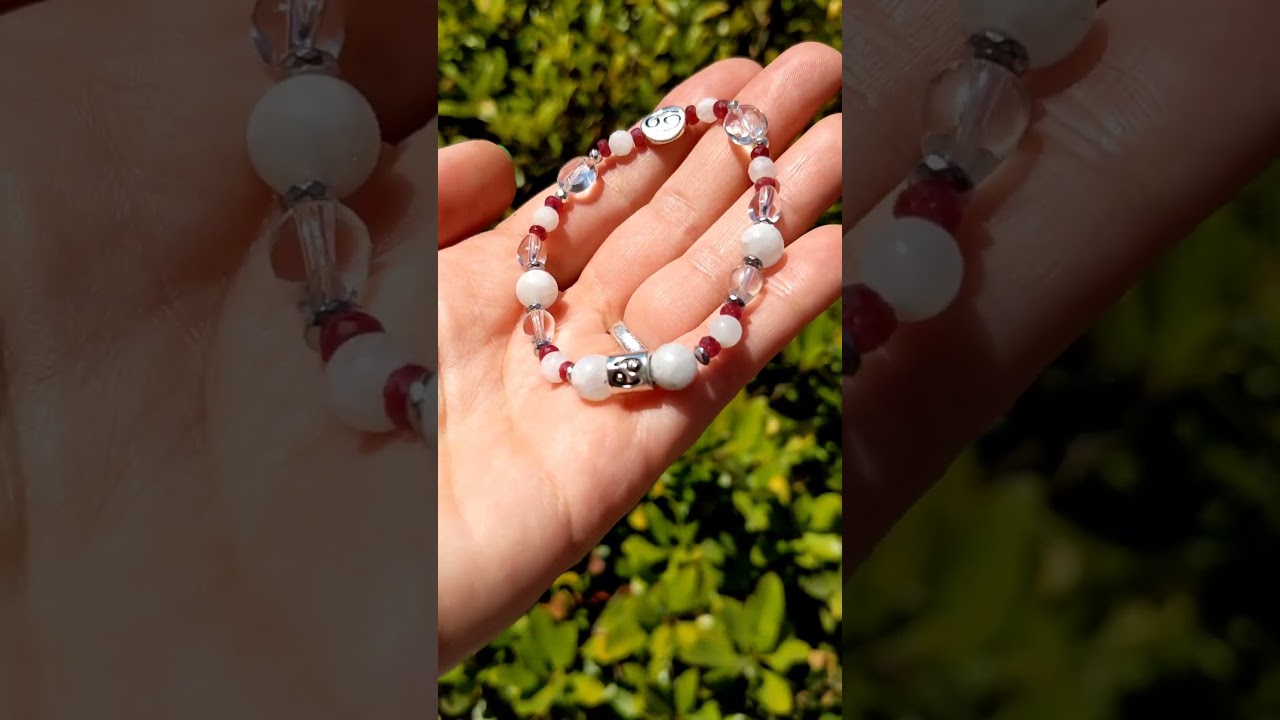 Cancer Zodiac Jewelry finally back in Stock! Find Moonstone and Ruby Earrings and Bracelets online!