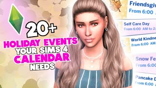 20+ MUST HAVE Holiday Traditions & Calendar Mods *YOU NEED* in 2023 📅 | +  LINKS | The Sims 4 - YouTube