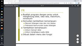 array : #program #array untuk #menghitung total #rata-rata maximum minimum c++
