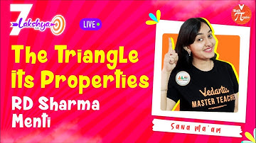 The Triangle and its Properties [RD Sharma Class 7 Maths] Menti Quiz | Sana Mam | Math Pirates 🏴‍☠️