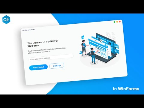The Free Ultimate UI Design Tool for Windows Forms | C# Tutorial