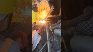 rail track gas cutting work progressing #chp #railway #maintenance #thyssenkrupp