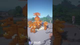 MINECRAFT: Easy Snake Head Fountain Design (by Archicraft) #Shorts