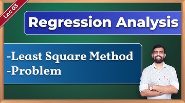 Regression Analysis | Least Square Method - Problem | 12th Math | Bcom | Engineering Maths |[Lec 3]
