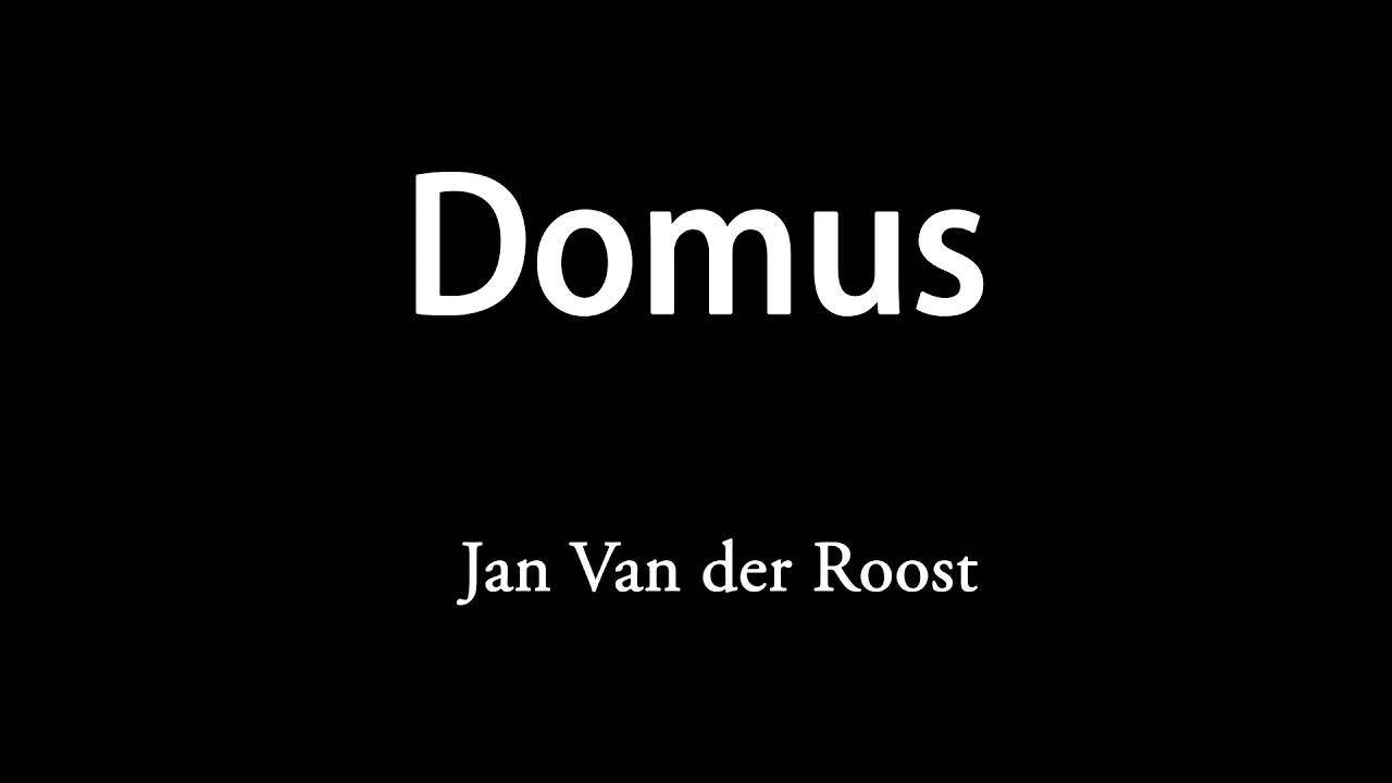 Domus - Jan Van der Roost