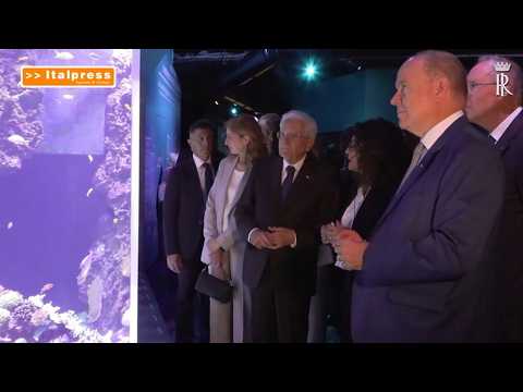 Video Principato di Monaco, Mattarella visita il Museo Oceanografico con Alberto II