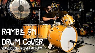 Led Zeppelin - Ramble On (w/ Music) - Drum Cover