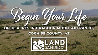 36 acre PREMIER corner lot in Dragoon Mountain Ranch, Cochise Cty AZ. APN 121-46-073