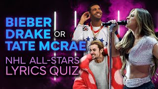 Bieber, Drake or Tate McRae 🤩🎤 NHL All-Stars Take Lyrics Quiz