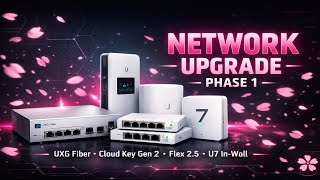 Upgrading Our Network Phase 1 — UXG Fiber, Cloud Key Gen 2, Flex 2.5 Mini &amp; U7 In-Wall Unboxing!