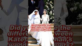 Did you notice the difference between Kate and Meghan's wedding bouquets? #kate #meghan #royal