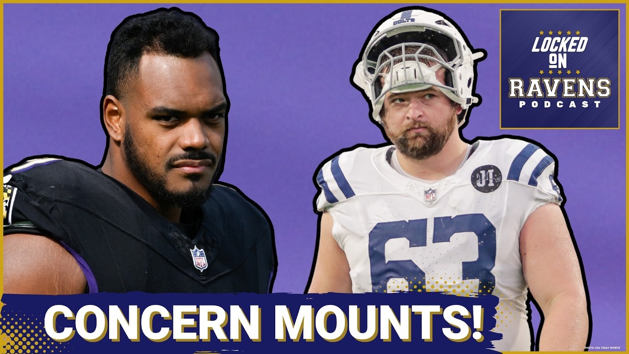 Baltimore Ravens OL CONCERN MOUNTS as Ronnie Stanley STRUGGLES, Danny Pinter gets BRUTAL injury news