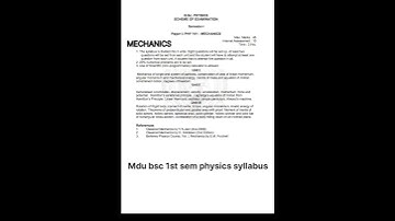 mdu bsc 1st semester physics syllabus both books @pankajphysicsgulati  #viral#shorts