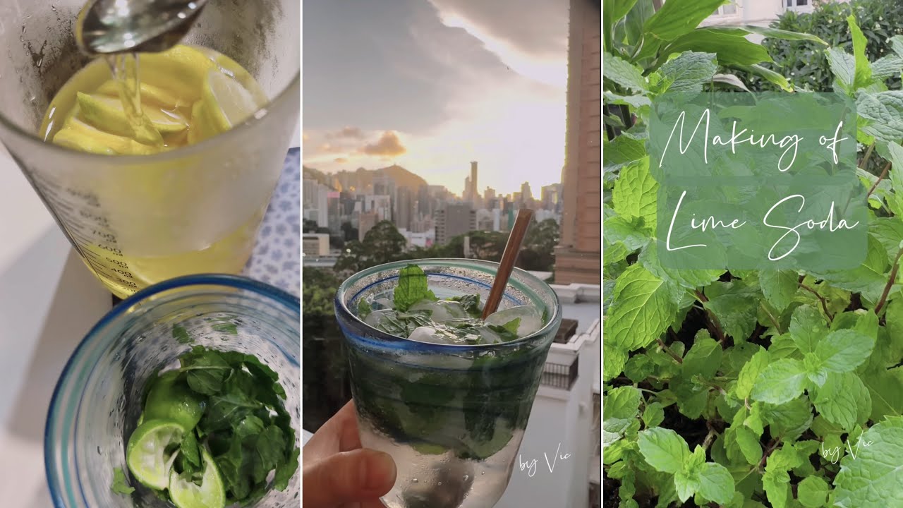 How to make Lime Soda | fresh mint
