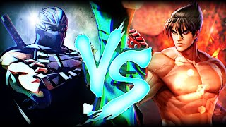 Jin Kazama vs Ryu Hayabusa | Tekken vs Dead or Alive | Sprite Animation