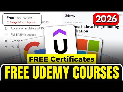 How to Get Udemy Courses for FREE with Certificates in 2026 | Udemy Free Courses