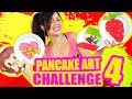 DIBUJANDO CON COMIDA! Emoji, Bandera de Mexico y MAS! Pancake Art Challenge RETO - SandraCiresArt