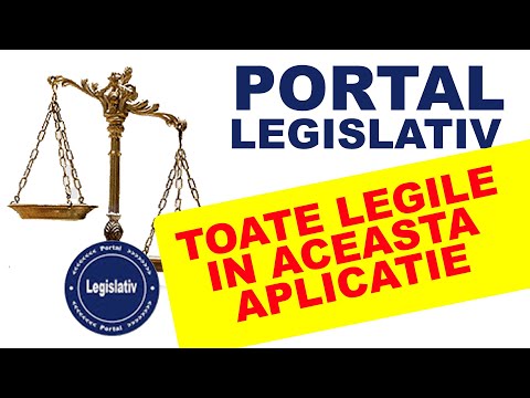 Portal Legislativ - Aplicatie Gratuita cu legile din Romania, Codul Penal, Codul Civil, Codul Muncii