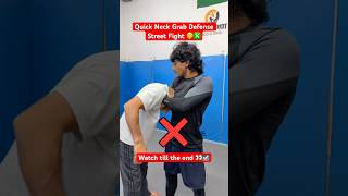 quick neck grab self defense techniques #selfdefense #martialarts #mma #kravmaga #yt #karate #viral