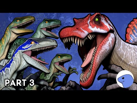 Spinosaurus vs Raptor Squad | Animation (Part 3)