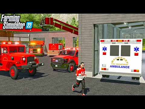 MOVING TO A NEW FIRE STATION | Farming Simulator 22