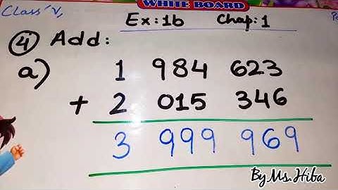 Numbers and Arithmetic Operations | Chap1 | Ex: 1b| Part 1 | Class5 | Countdown | Maths| by Ms. Hiba