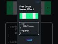 Amazing CSS Flex Grow Hover Effect in 30 Seconds | Frontend Trick #shorts