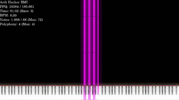 [Black MIDI] FACE FABD EGBD EGAC DFAC DFGB CEGC CEGA# repeating same sound | 16.77 million notes