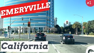 EMERYVILLE California, Dash Cam Touring, USA, Driving Touring Videos