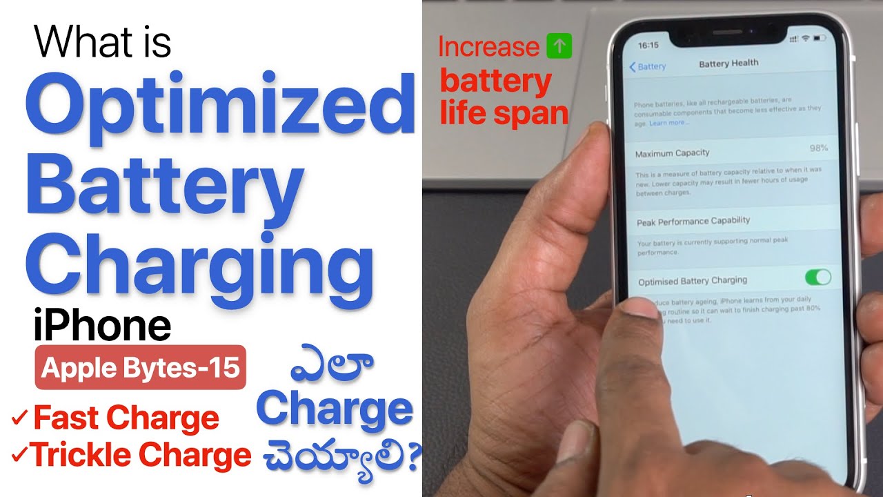 What is Optimized Battery Charging on iPhone Telugu   Right way of charging iPhone 