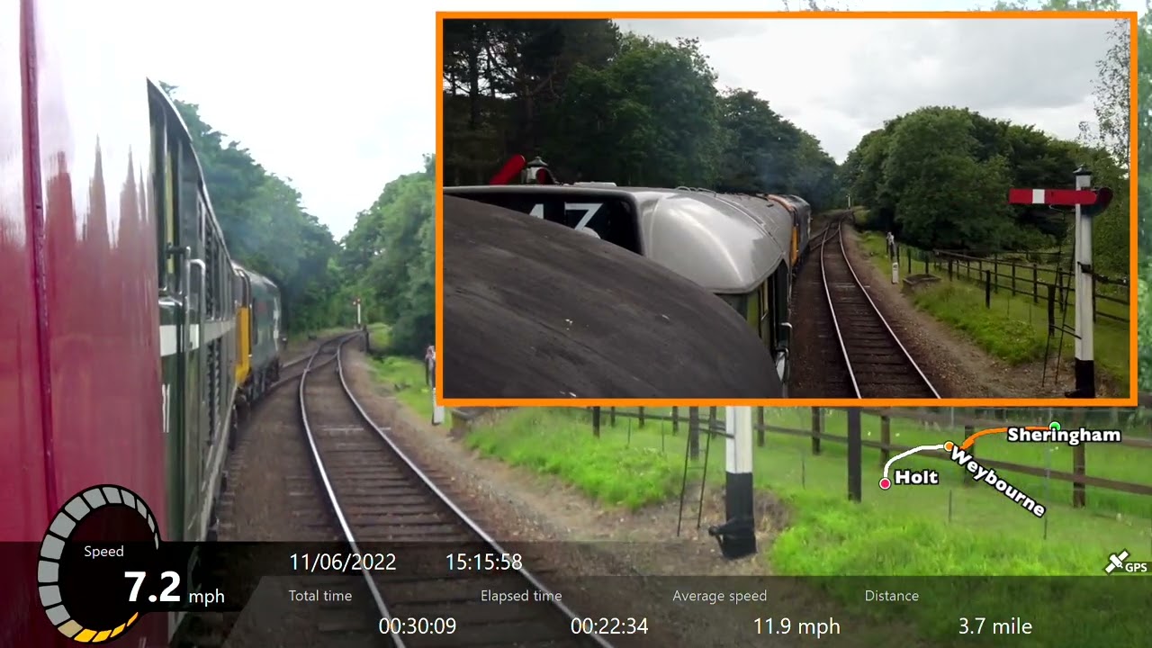 37401 & 31207 Sheringham to Holt. Behind The Engines at the North Norfolk Railway.