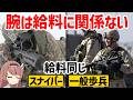【米軍の給料】軍で一番射撃が上手い狙撃手と一般歩兵の給料が同じ理由【兵器解説】