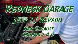 Jeep Wrangler TJ  Exhaust Manifold Replacement - YouTube