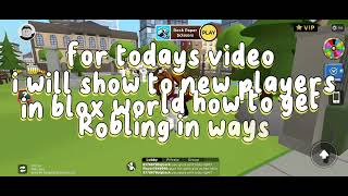 Blox World Tutorial For Beginners And Pro Players