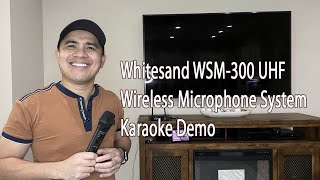 Whitesand WSM-300 UHF Wireless Microphone System - Karaoke Demo