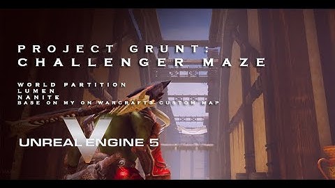 PROJECT GRUNT: CHALLENGER MAZE IN UE5