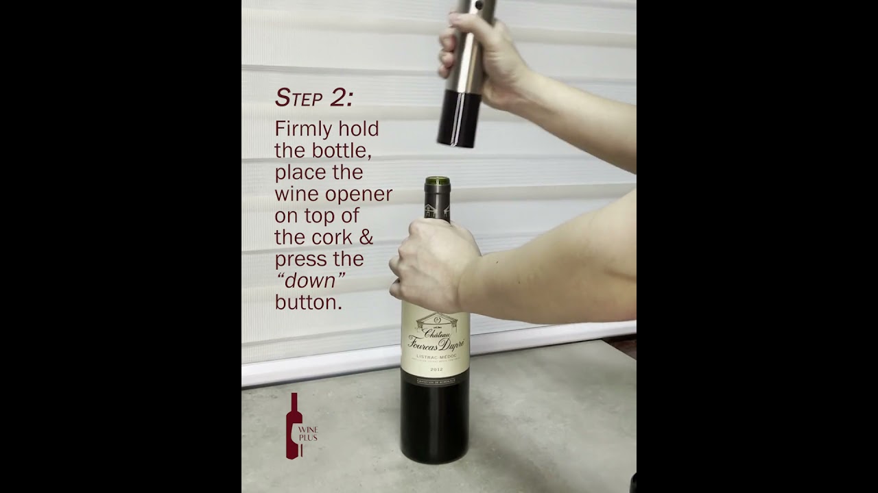 Wine Plus PH Electric Wine Opener Instructional Video